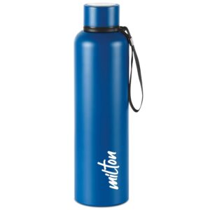 Milton Aura 1000 Thermosteel Water Bottle 1050 ml, 24 Hr Hot and Cold I Leak Proof Lid, ISI Certified I Vacuum Insulated I for Office, Gym, School